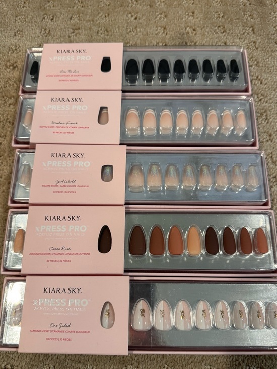Kiara Other - Kiara X-Press Pro Assorted Neutral Press-On Nail Set - Mixed Browns & Nude